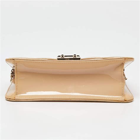 miss dior promenade patent nude|Dior Nude Cannage Patent Leather Miss Dior Promenade New.